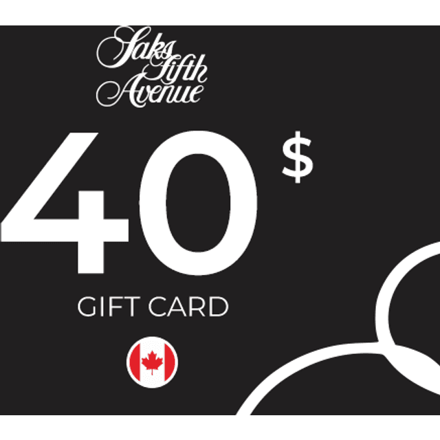 Saks Fifth Avenue Gift Card 40 CAD