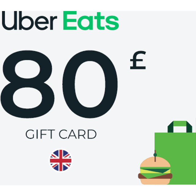 Uber Eats Gift Card 80 GBP