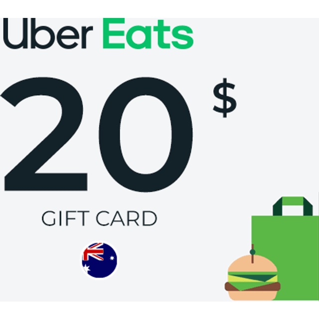 Uber Eats Gift Card 20 AUD