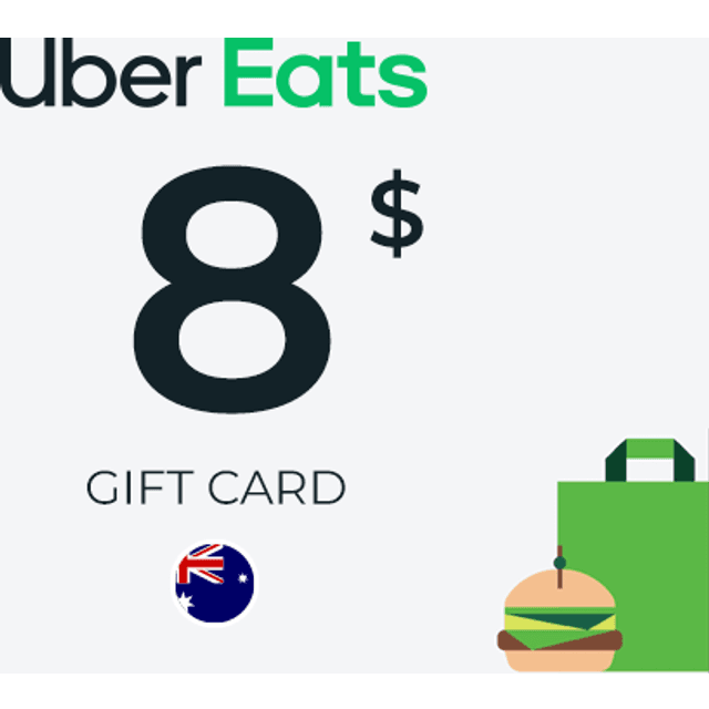 Uber Eats Gift Card 8 AUD