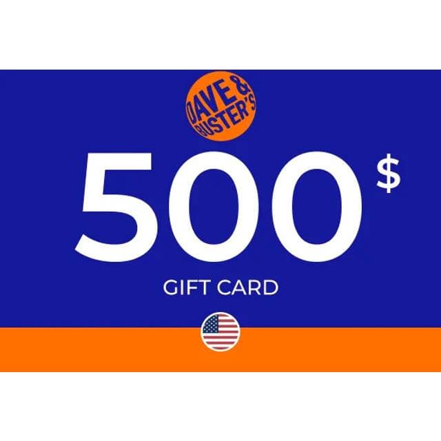 Dave Buster Gift Card 500 USD