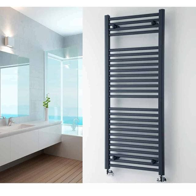 Titan Flad Håndklædetørrer 500x1200 Sort