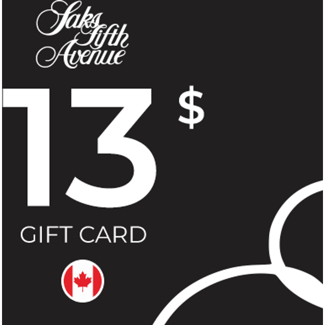 Saks Fifth Avenue Gift Card 13 CAD