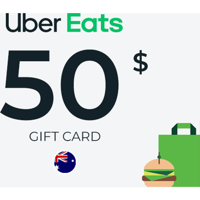 Uber Eats Gift Card 50 AUD
