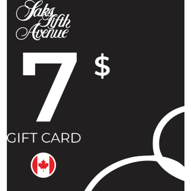 Saks Fifth Avenue Gift Card 7 CAD