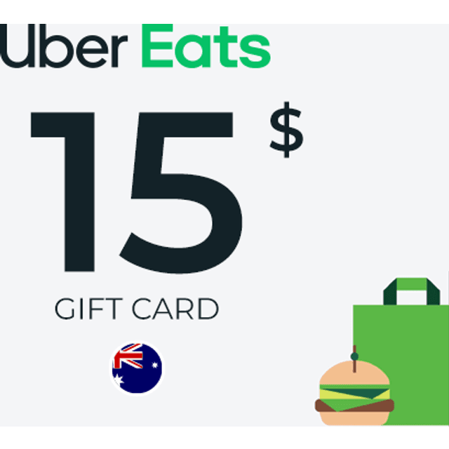 Uber Eats Gift Card 15 AUD