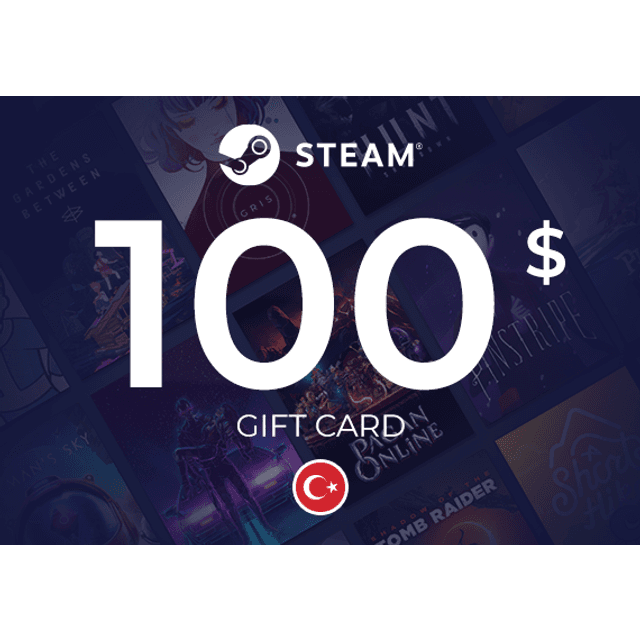 Steam Wallet Gift Card 100 USD Turkey
