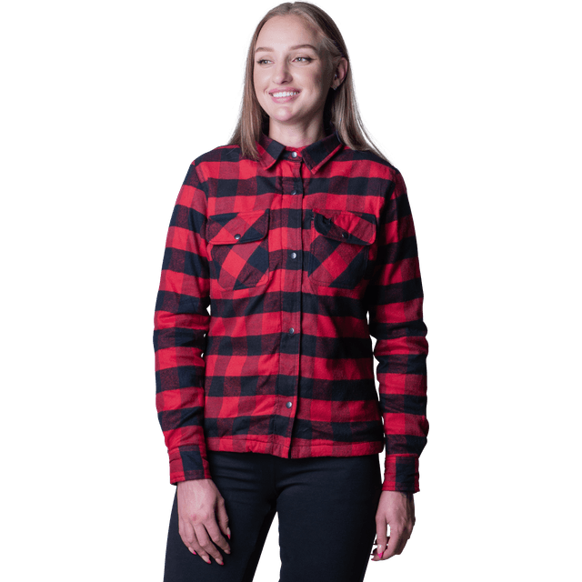 Course MC-Skjorte Thunder Dame - Sort/Rød Dame