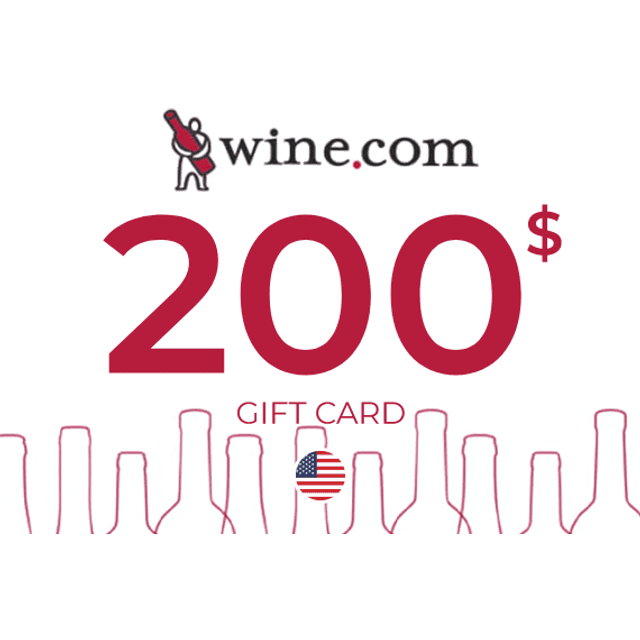 Wine Com Gift Card 200 USD
