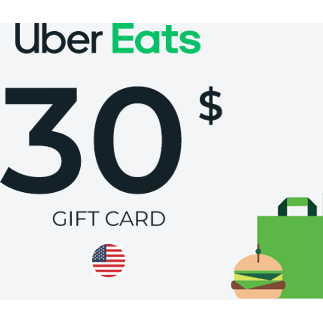 Uber Eats Gift Card 30 USD