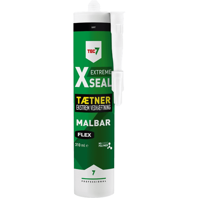 Tec7 X-Seal Flex Fugemasse 310 ml Patron Sort