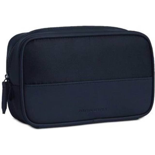 Burberry Textile Makeup Bag - Dark Blue