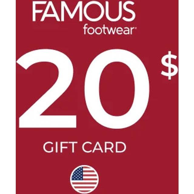 Famous Footwear Gift Card 20 USD