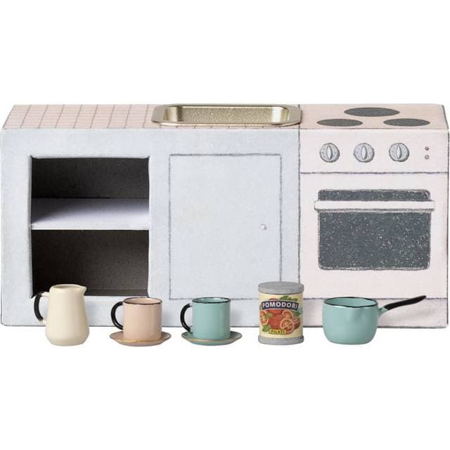 Maileg Køkkenbord Til Mus Inkl Tilbehør