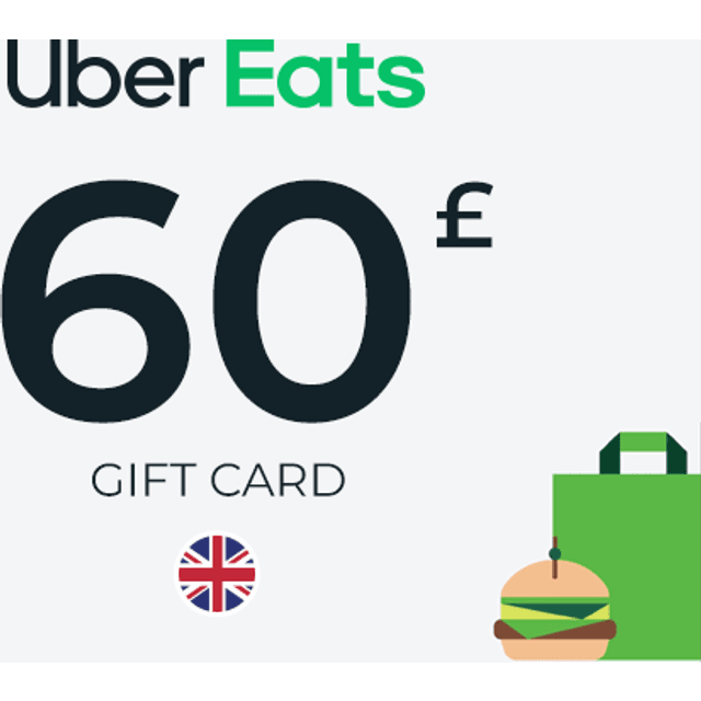 Uber Eats Gift Card 60 GBP