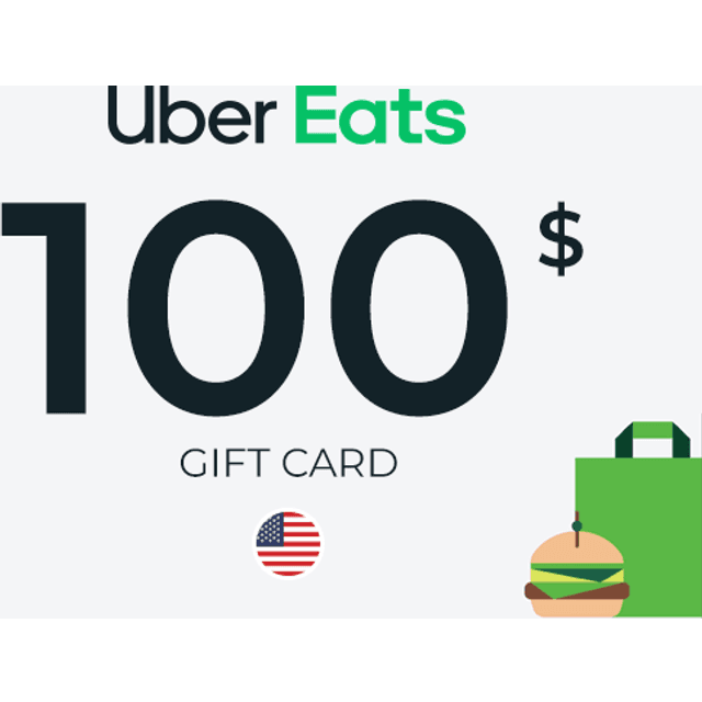 Uber Eats Gift Card 100 USD