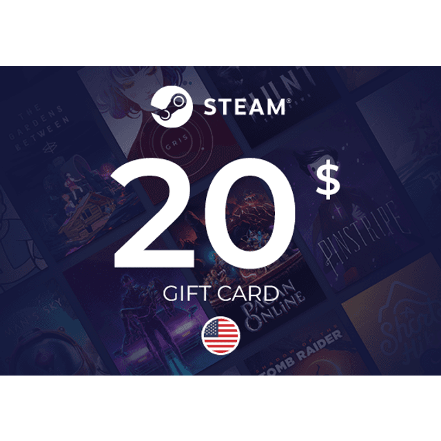 Steam Wallet Gift Card 20 USD