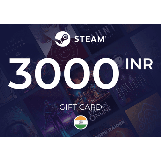 Steam Wallet Gift Card 3000 INR
