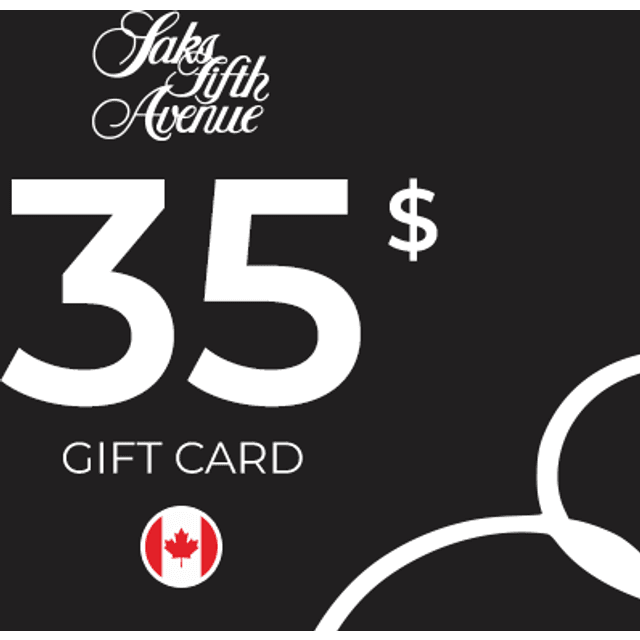 Saks Fifth Avenue Gift Card 35 CAD