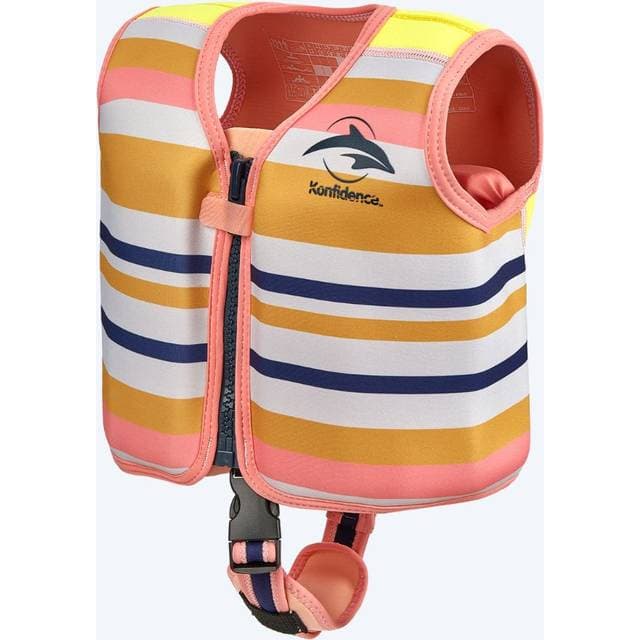 Konfidence Svømmevest Til Børn - Gul/Lyserød
