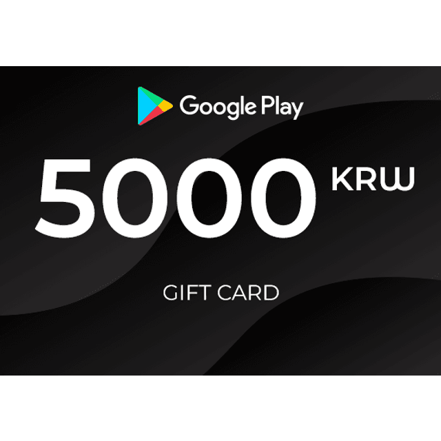 Google Play Gift Card 5000 KRW