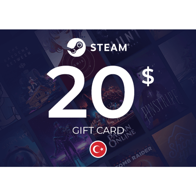 Steam Wallet Gift Card 20 USD Turkey