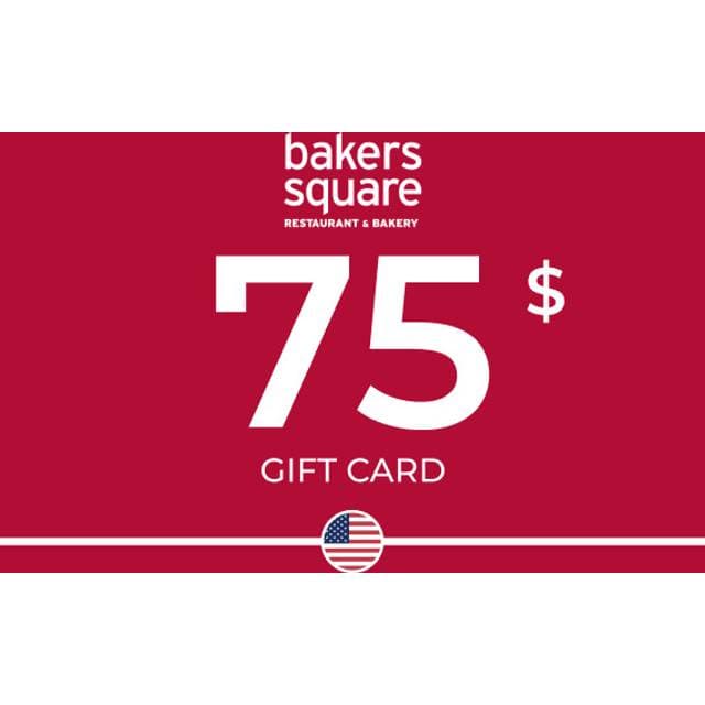 Bakers Square Gift Card 75 USD