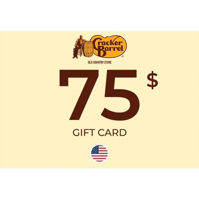 Cracker Barrel Gift Card 75 USD