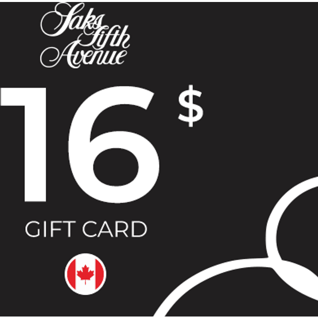Saks Fifth Avenue Gift Card 16 CAD