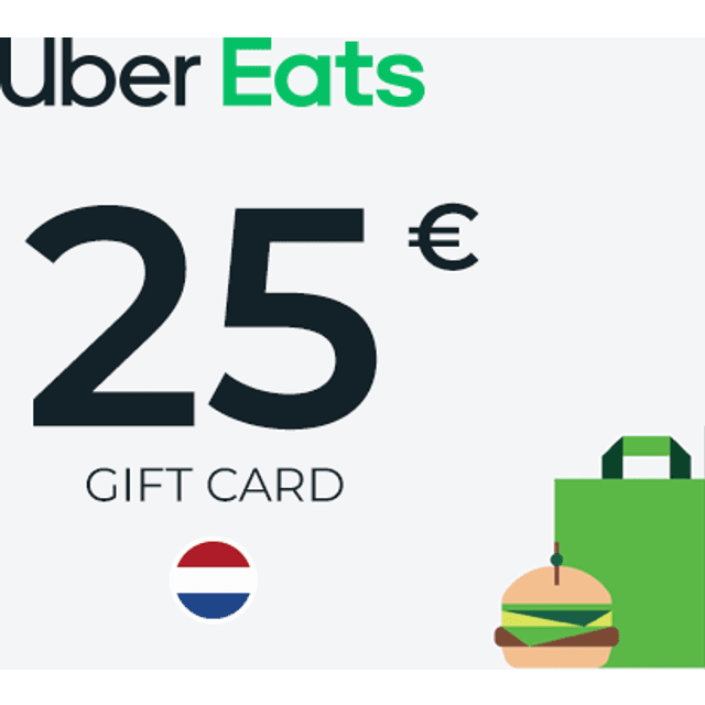 Uber Eats Gift Card 25 EUR