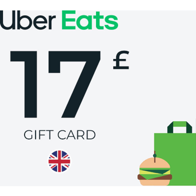 Uber Eats Gift Card 17 GBP