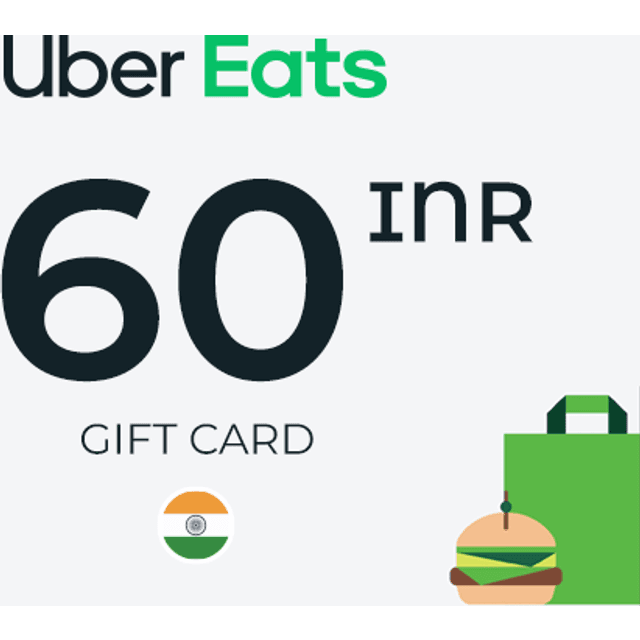 Uber Eats Gift Card 60 INR