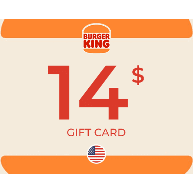 Burger King Gift Card 14 USD