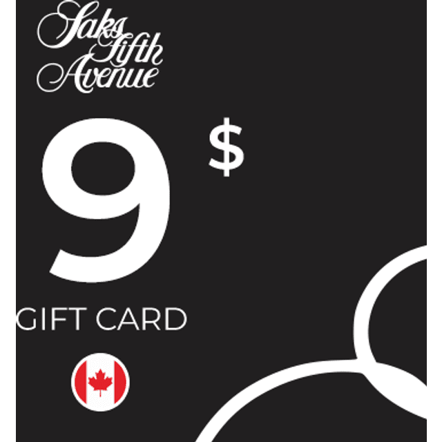 Saks Fifth Avenue Gift Card 9 CAD