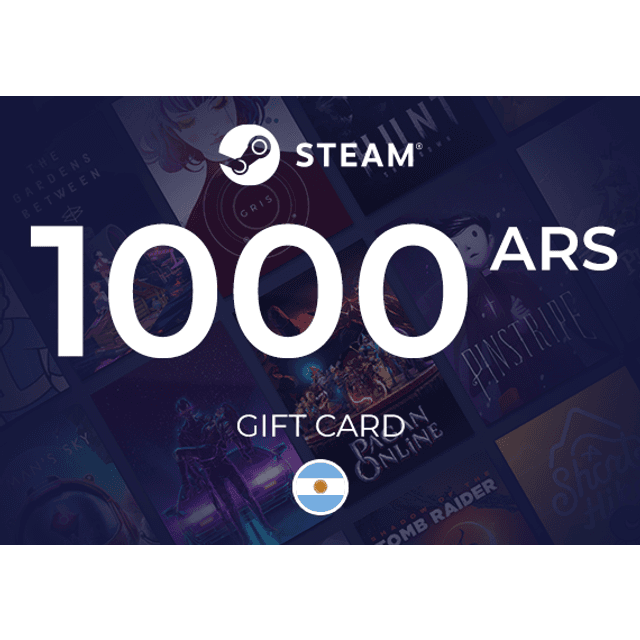 Steam Wallet Gift Card 1000 ARS