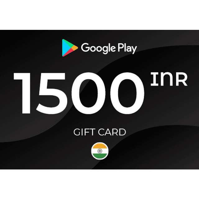 Google Play Gift Card 1500 INR