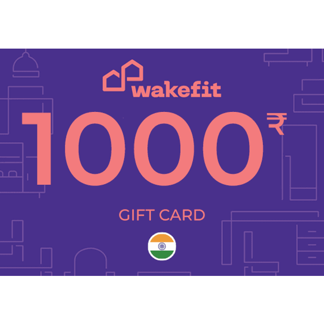 Wakefit Gift Card 1000 INR