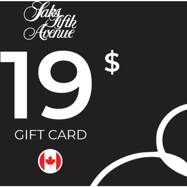 Saks Fifth Avenue Gift Card 19 CAD