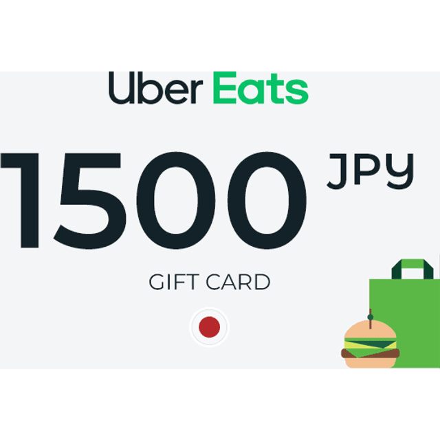 Uber Eats Gift Card 1500 JPY
