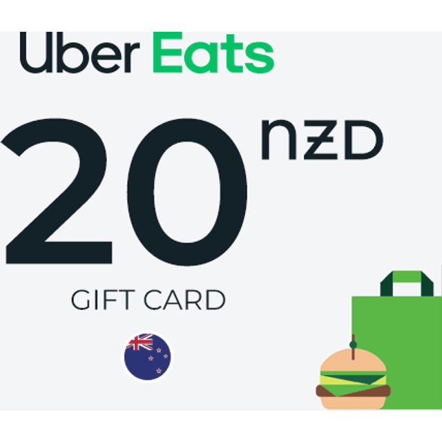 Uber Eats Gift Card 20 NZD
