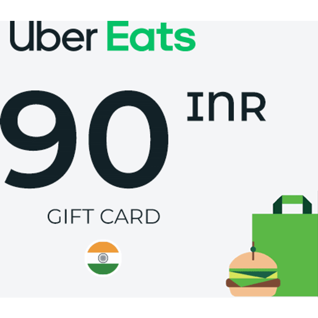 Uber Eats Gift Card 90 INR