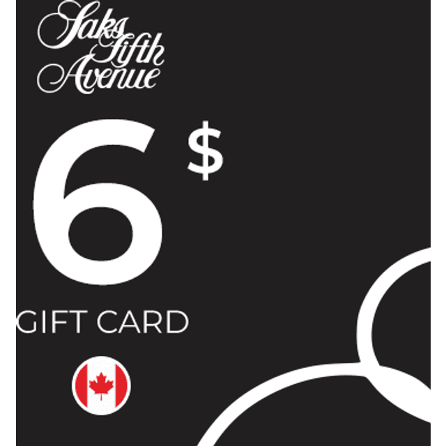 Saks Fifth Avenue Gift Card 6 CAD