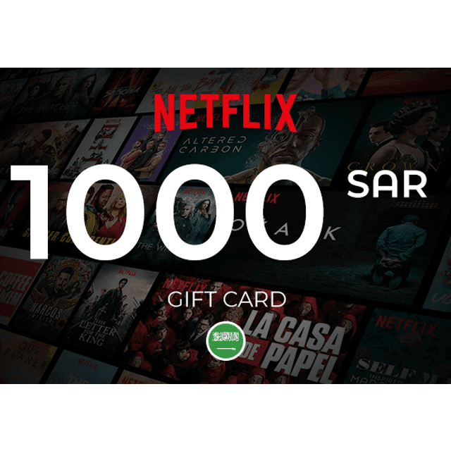 Netflix Gift Card SAR 1000 Key