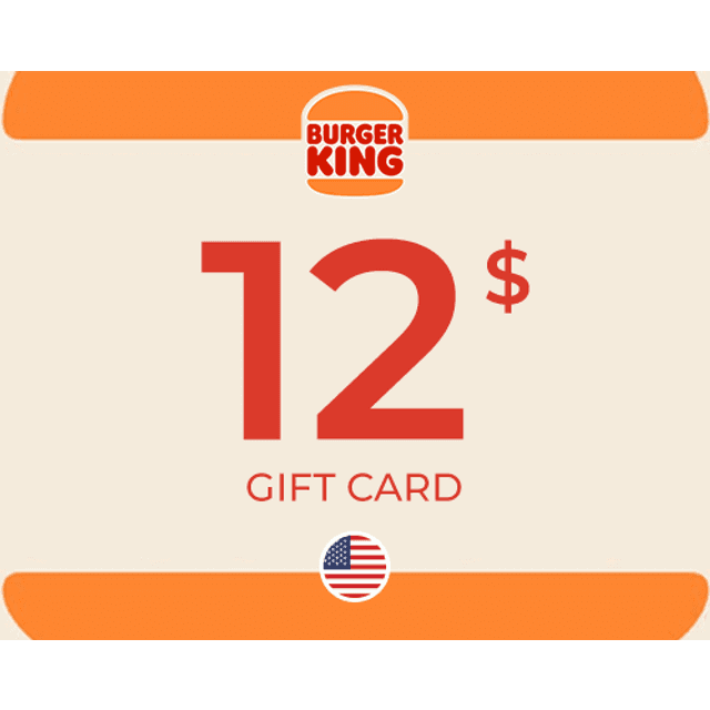Burger King Gift Card 12 USD