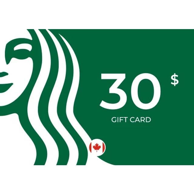 Starbucks Gift Card 30 CAD