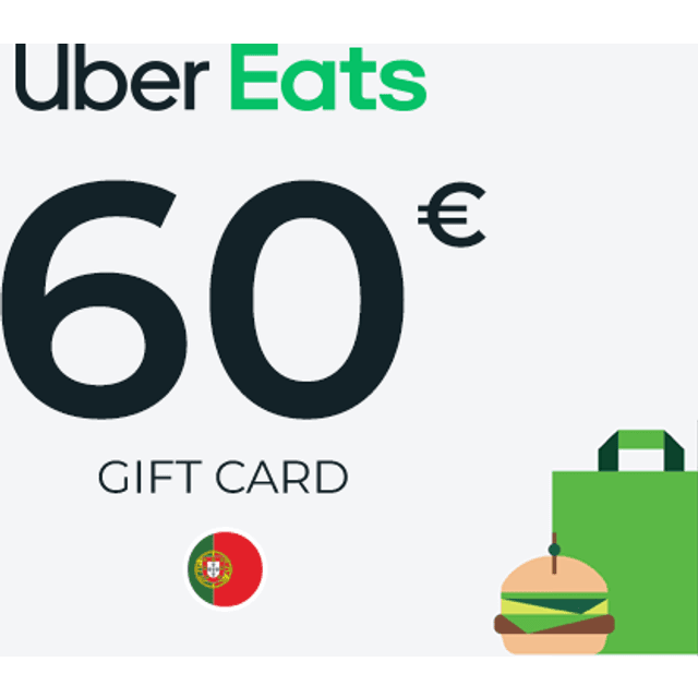 Uber Eats Gift Card 60 EUR
