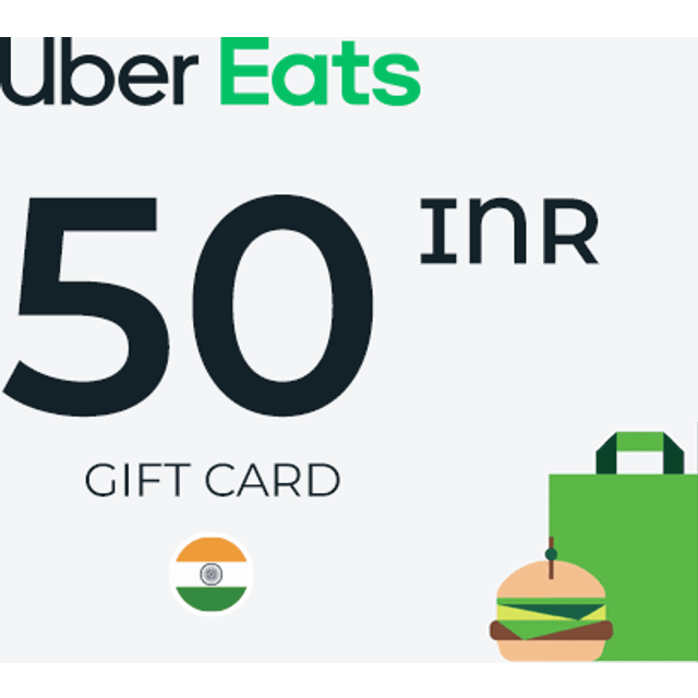 Uber Eats Gift Card 50 INR