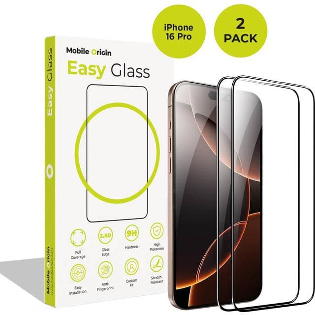 Mobile Origin EasyGlass iPhone 16 Pro 2 Pack