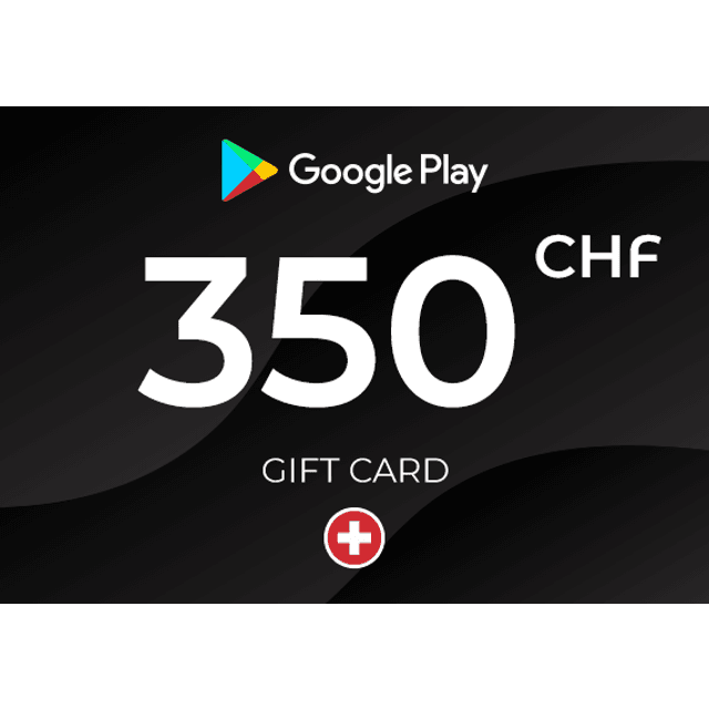 Google Play Gift Card 350 CHF