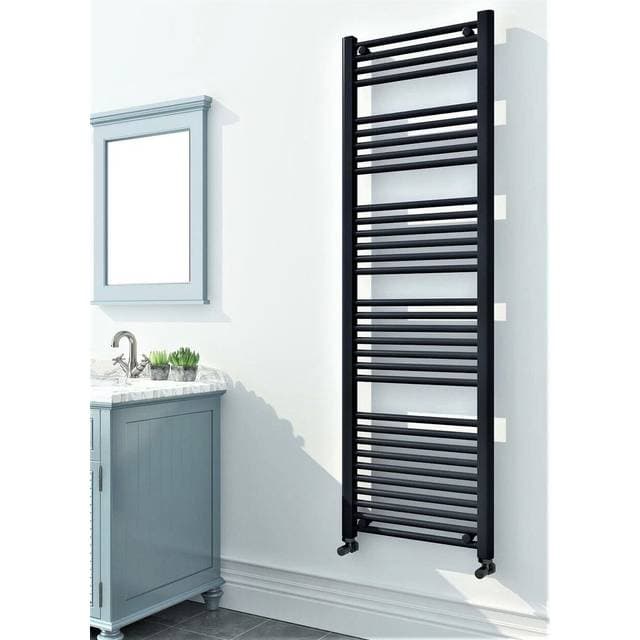 Titan Flad Håndklædetørrer 500x1800 Sort